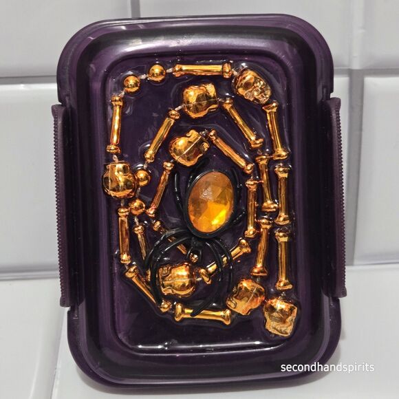 3-D Halloween Decorated Dice box Polyhedral RPG Dungeons Dragons Travel Box - Picture 2 of 4